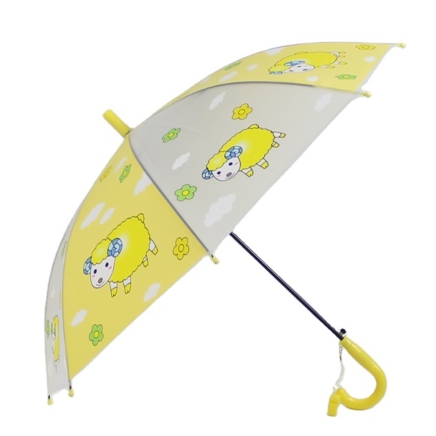 kids plastic straight clear rain umbrella transparent