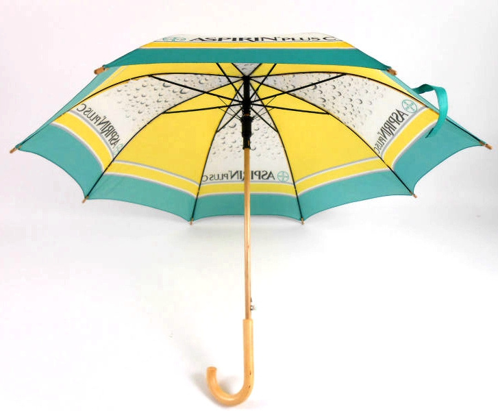 Umbrella spare parts walking stick umbrella printed umbrella