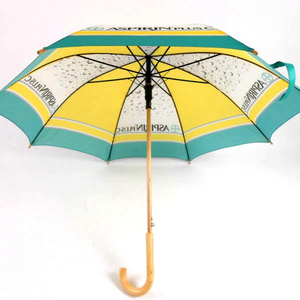 Umbrella spare parts walking stick umbrella printed umbrella