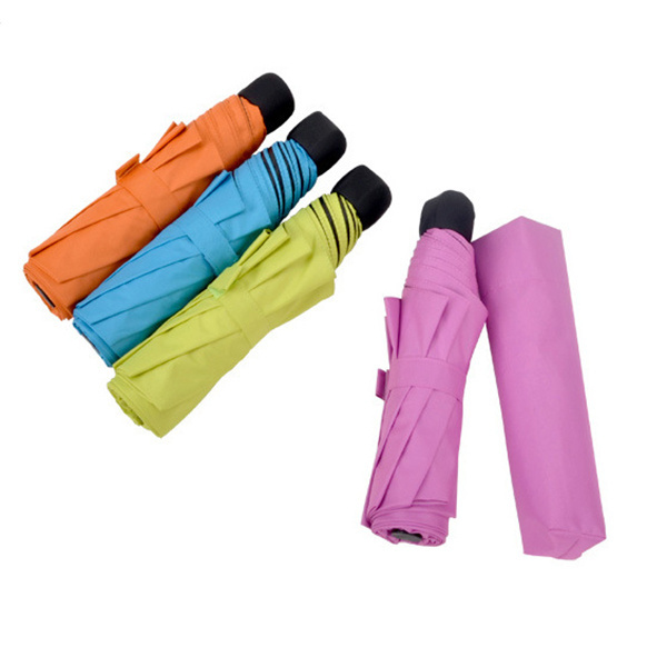 3 folding ladies compact manual promotion summer  sun umbrella