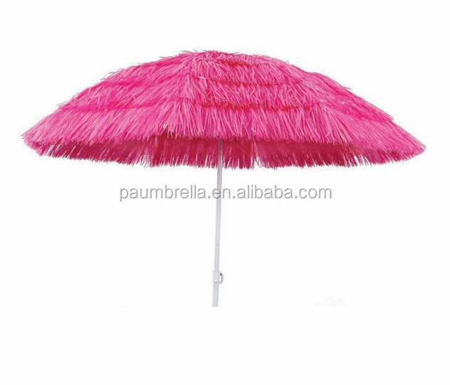 cheap price advertising thatch straw as beach umbrella