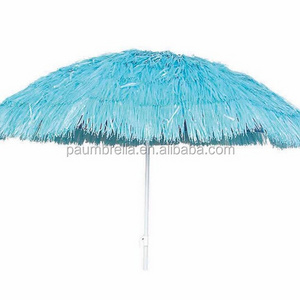 cheap price advertising thatch straw as beach umbrella