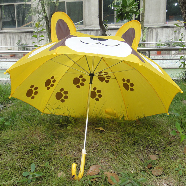 OEM wholesale cat design animal  bear umbrella for kids umbrella with ears