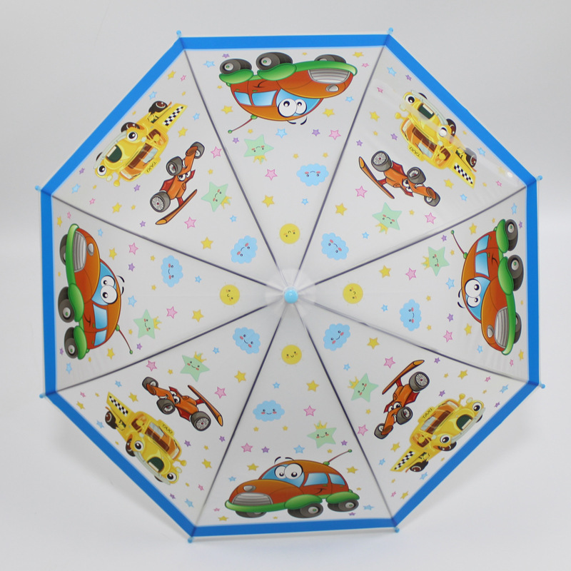 Transparent kid umbrella children umbrella with design printing