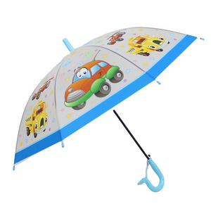 Transparent kid umbrella children umbrella with design printing