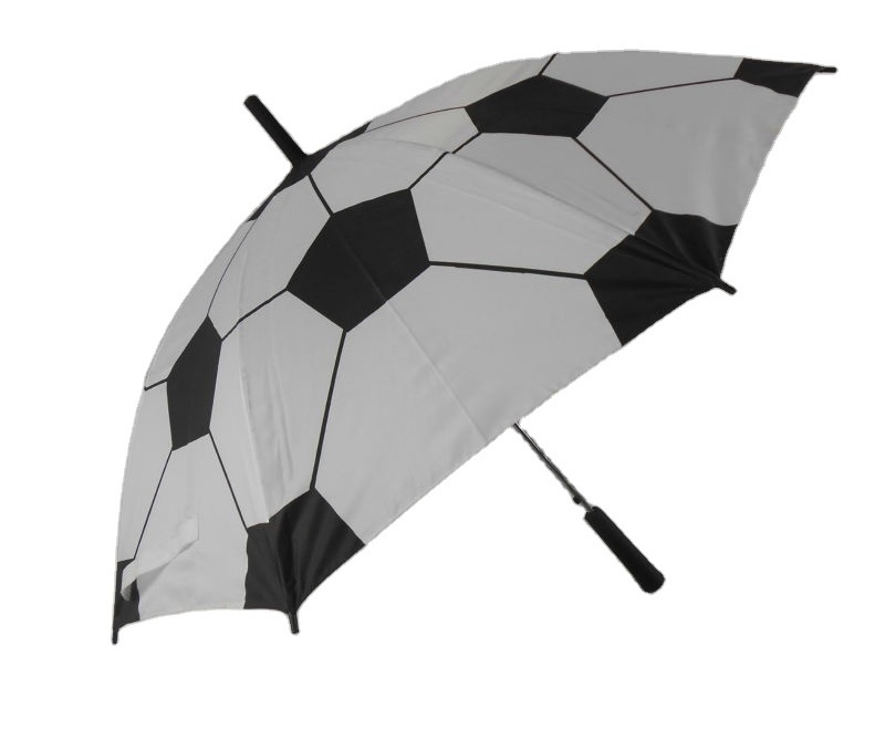 27 inch straight football soccer design printing promotion golf umbrella