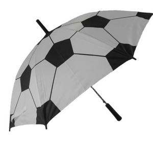 27 inch straight football soccer design printing promotion golf umbrella