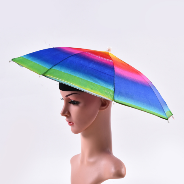 sun  hat head  Promotional Umbrella hat for kids and adults