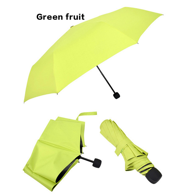 3 folding ladies compact manual promotion summer  sun umbrella