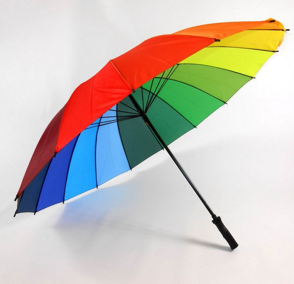 Nice shape Windproof umbrella frame big promotional rainbow umbrella