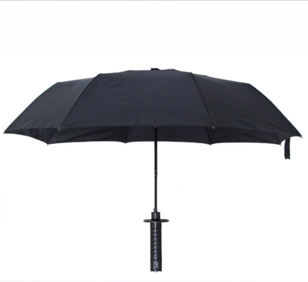 New design Novel samurai umbrella katanaJapanese samurai  unusual fold  sword automatic umbrella