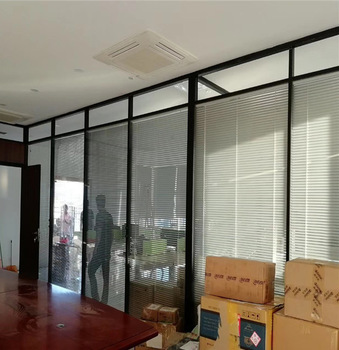 Wall partition room divider operable design full glass tempered clear glass office partitions frosted glass wall partition