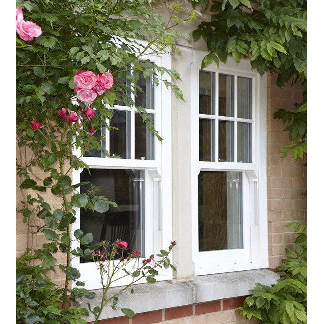 Modern grill design aluminium alloy cladding sash windows/bottom lifting window