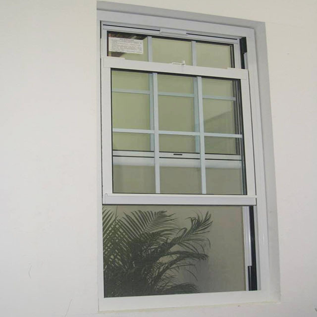 Modern grill design aluminium alloy cladding sash windows/bottom lifting window