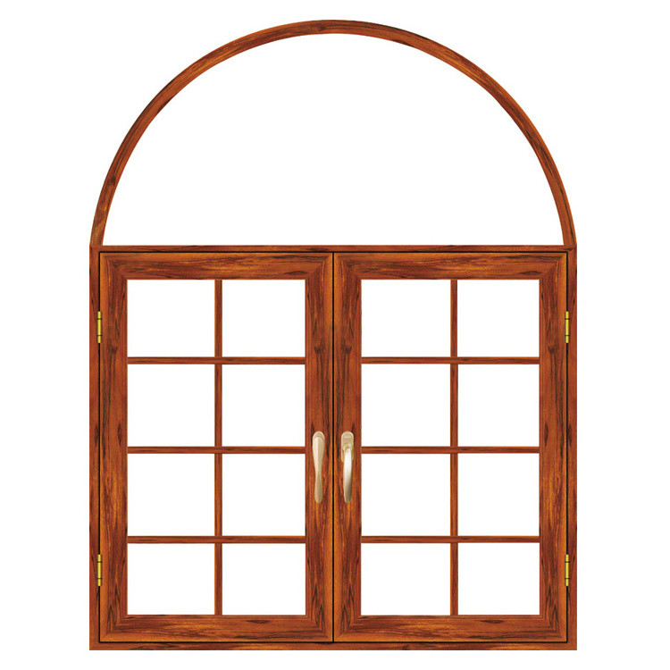 Modern grill design aluminum arched casement window factory best price casement window hinge window