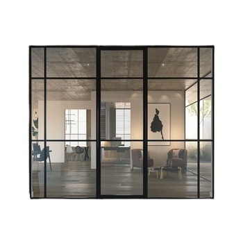 Modern design 12 mm Glass Thickness Office Partition System Glass Wall Partition From China