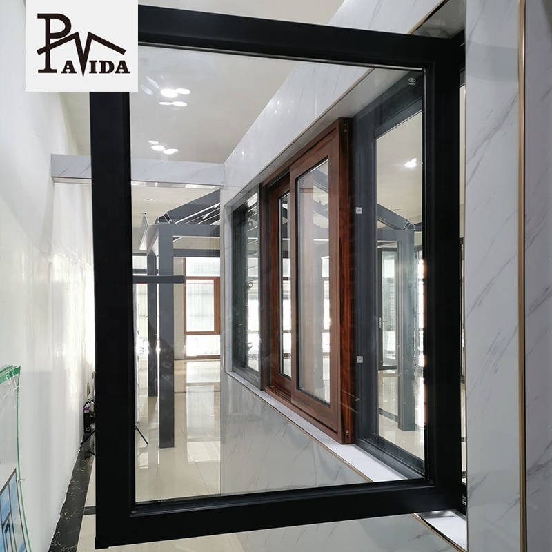 Modern grill design aluminum arched casement window factory best price casement window hinge window