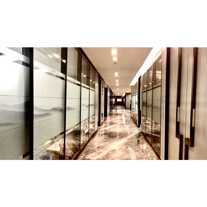 Soundproof Movable Folding Door Glazed Aluminium Glass Office Partition Divider Sliding Tempered Partition Wall