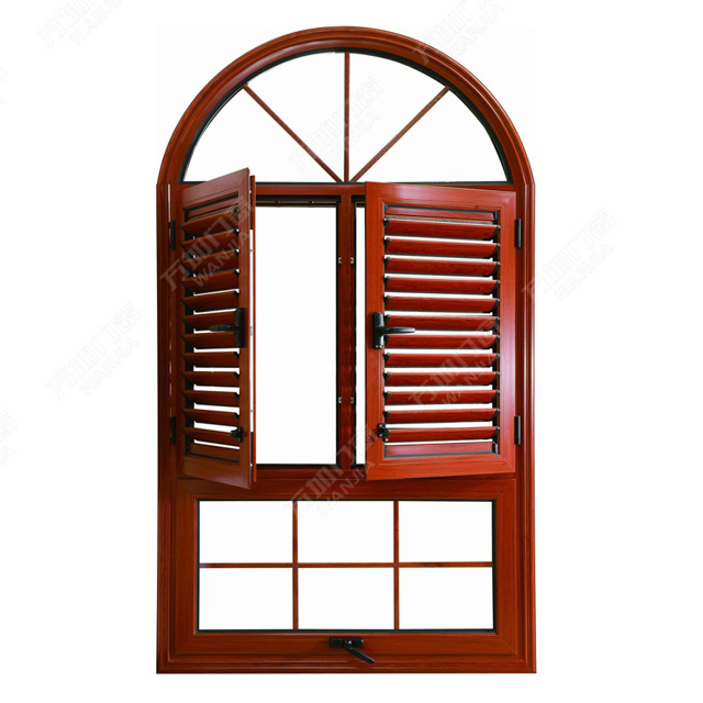 Modern grill design aluminum arched casement window factory best price casement window hinge window