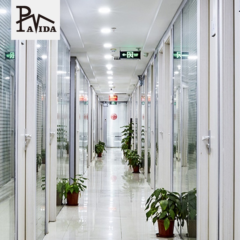 wall divider partition aluminium metal partition wall panel sound proof clear double