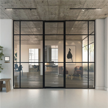 Wall partition room divider operable design full glass tempered clear glass office partitions frosted glass wall partition