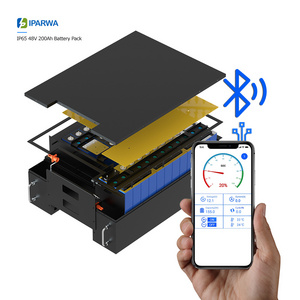 Iparwa Rechargeable 48V 100ah 200ah Lifepo4 Lithium Ion Battery Pack for Golf car and Tractor