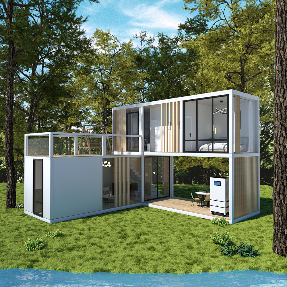 20FT Australia 2 Bedroom Luxury Predfabricated Container Homes 40ft Expandable Container House With Full Bathroom