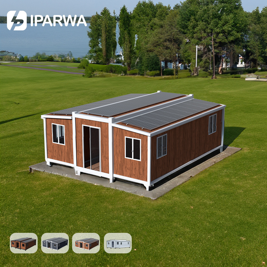 Custom Cheap Price Luxury Portable Living Modern Home Two Story 40ft Solar Modular Container Prefab Houses Poland