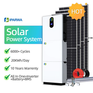 IPARWA Complete Set Solar Panel Power System 10kw Solar Energy Residential Hybrid Solar System