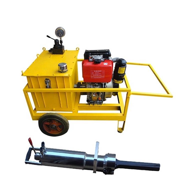 Effective electric diesel gasoline pneumatic hydraulic rock splitter with power pack rock breaking machine