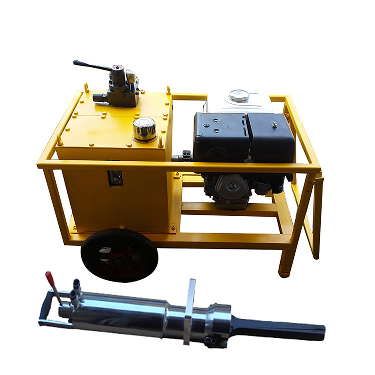 Effective electric diesel gasoline pneumatic hydraulic rock splitter with power pack rock breaking machine