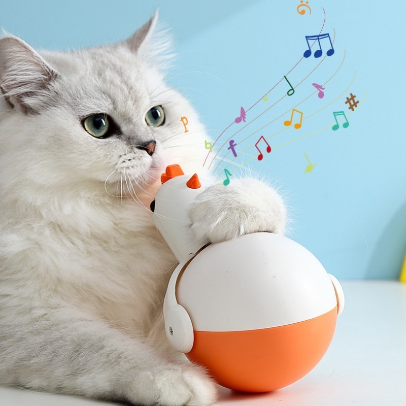 Automatic Indoor chicken tumbler electric laser ball laser toys sound wear resistant scratch teasing cat toy