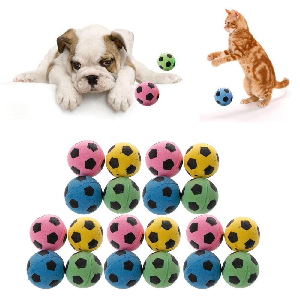 Non Noise Cat EVA Ball Soft Foam Soccer Play Balls  Pet  Weight Loss Spot Sponge Soccer  Cat Toy For Cat Scratchin