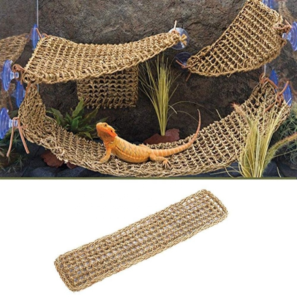 100% Natural Seagrass Fibers for Anoles  Bearded Dragons  Geckos  Iguanas and Hermit Crabs Rectangular