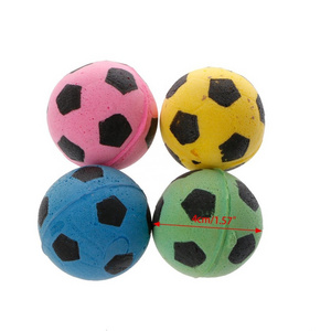 Non Noise Cat EVA Ball Soft Foam Soccer Play Balls  Pet  Weight Loss Spot Sponge Soccer  Cat Toy For Cat Scratchin