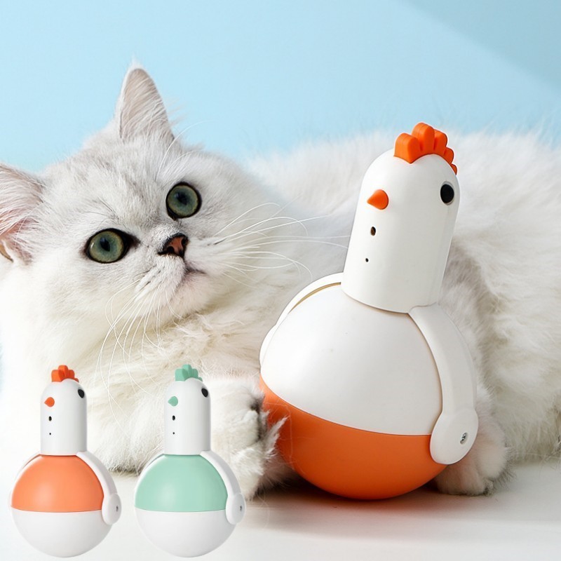 Automatic Indoor chicken tumbler electric laser ball laser toys sound wear resistant scratch teasing cat toy