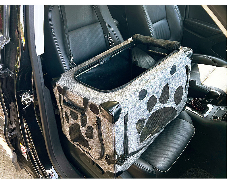 Portable large size Outdoor Travel Car Carrying Collapsible pet dogs travel carrier bag Crate Cage with mesh windows