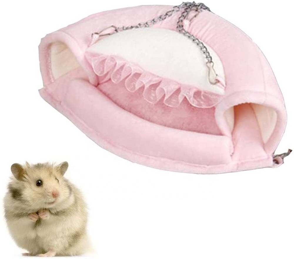 Hamster Tunnel Bed Small Animal Hanging Tunnel Hamster Toys Warm Nest Tunnel Toys for Squirrels Small Guinea Pigs Sugar Glider