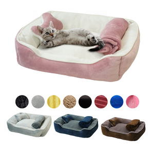 new products 2024 pet sleeping mat warm dog bed soft fleece orthopedic pet beds cat nest pet bed