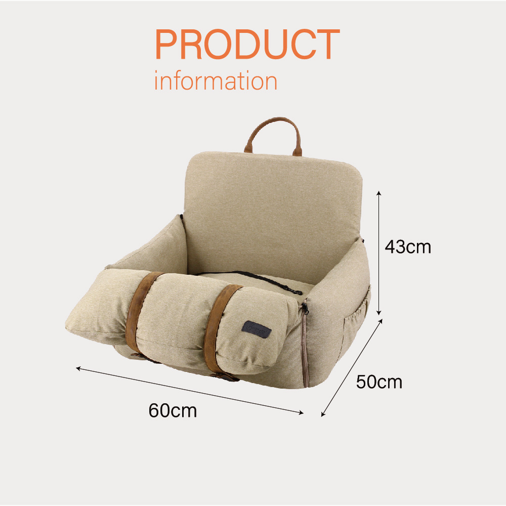 Multi functional dog car booster seat Luxury Dog Car Seat Waterproof Travel Safety Pet dog car seat bed