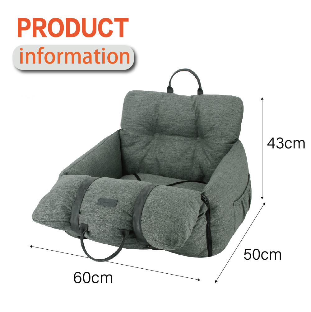 Dog Car Seat waterproof Travel Carrier Bed for Small and Medium Pets washable Pet Dog Booster Seat