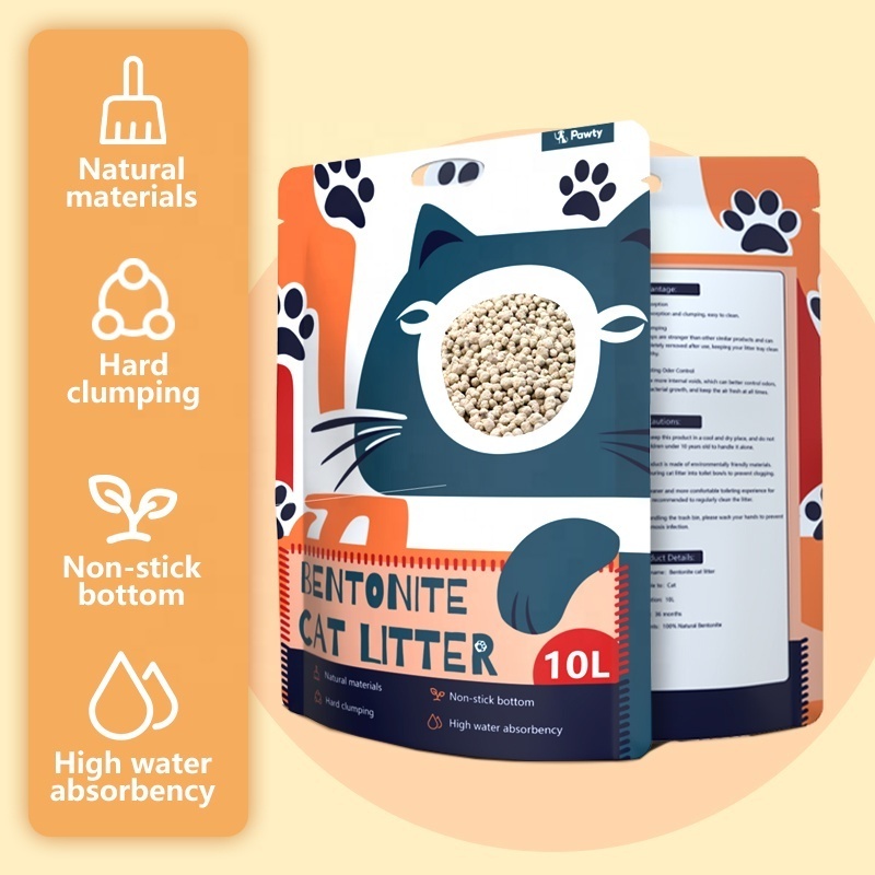 Eco-friendly Highly Absorbent Cat litter wholesaler litter Quick clumping Super odor control bentonite cat litter