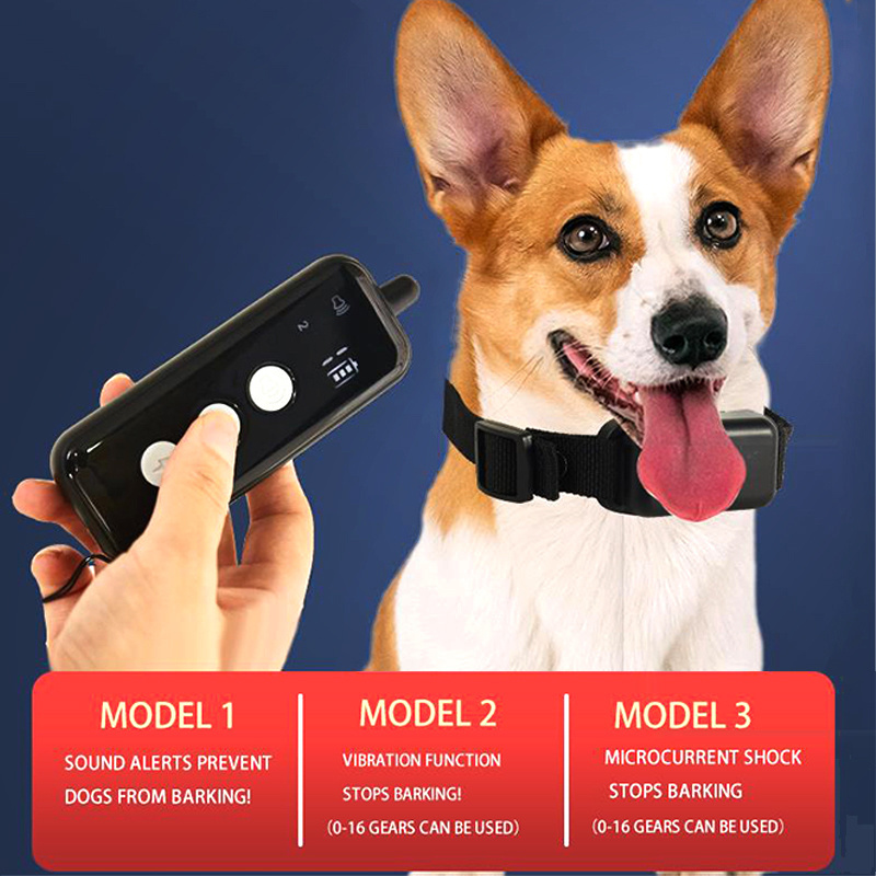 New Pet Trainer Human Waterproof Remote Electric Control Pet Dog Training Rechargeable Shock Collar For Dog Training