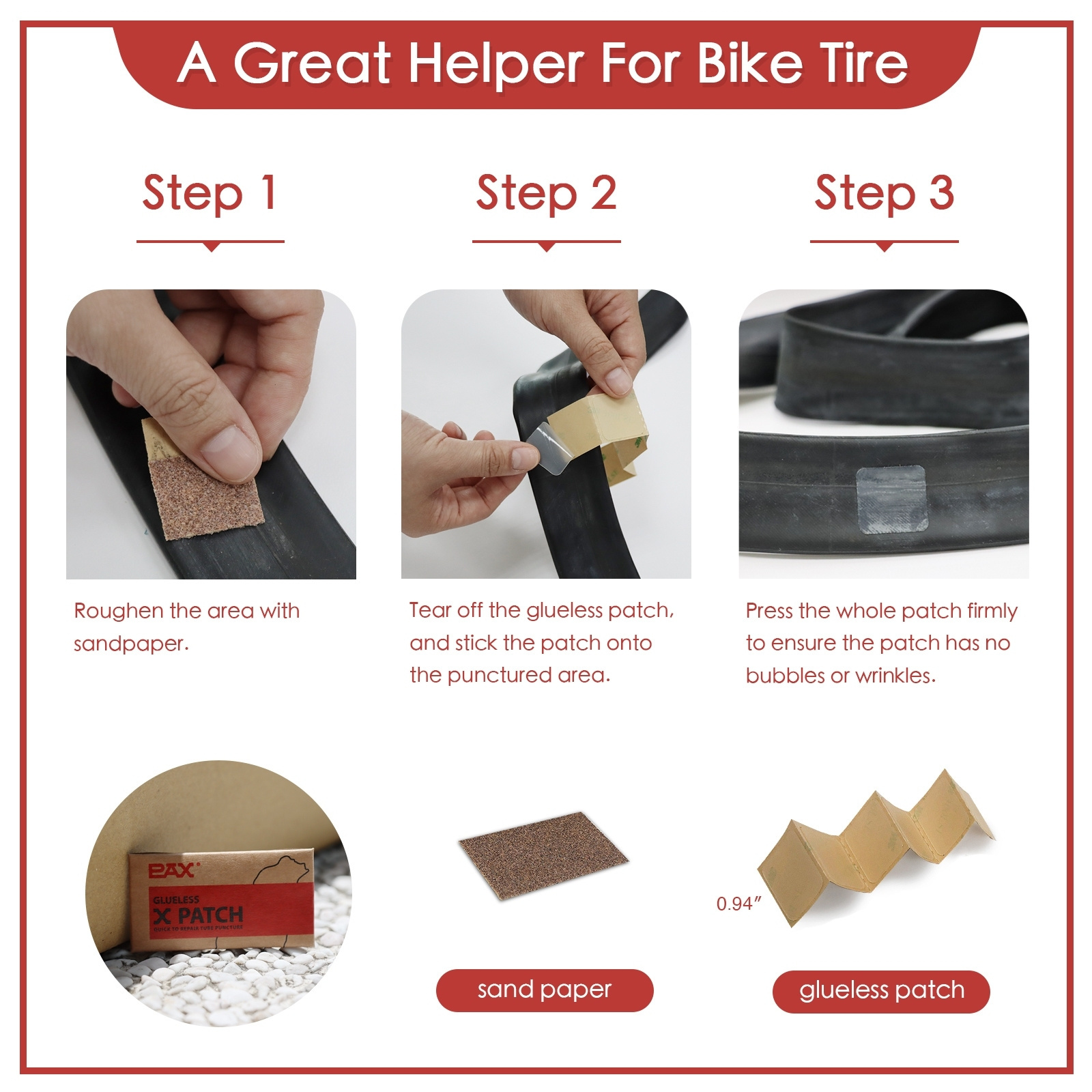 Tire Repair Tool kit For Bike