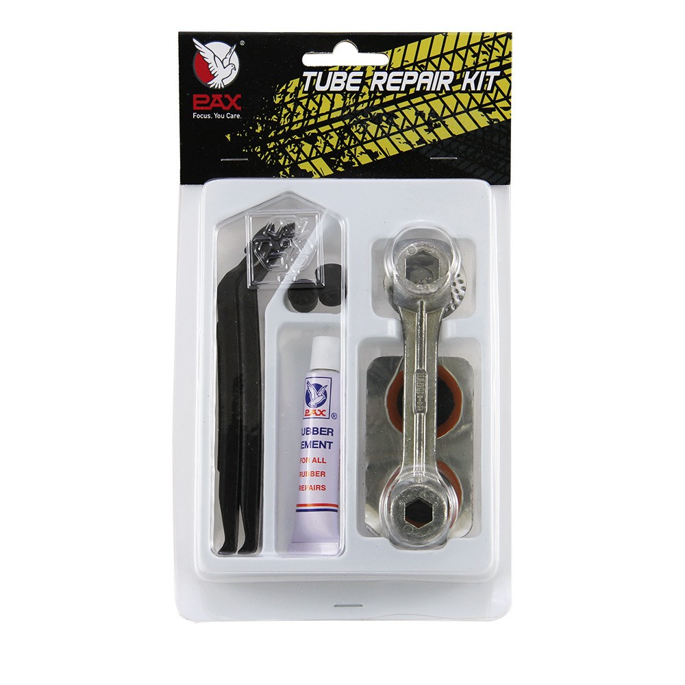 P6113 - 17pcs Tube Repair Kit With Dumbbell Wrench & Nylon Tire Lever Tire Repair Kit