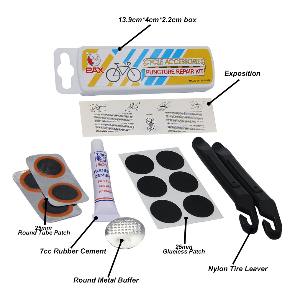 PAX Tire Lever With Tire Patches Tire Puncture Repair Kit