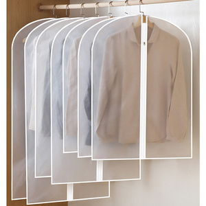 Cheap Transparent Hanging Clothes Dust Cover Translucent PEVA Dustproof Garment Bag Suit Cover