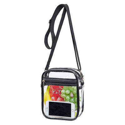 Summer Clear PVC Stadium Crossbody Bag Small Transparent Waterproof  PVC Messenger Sling Bags