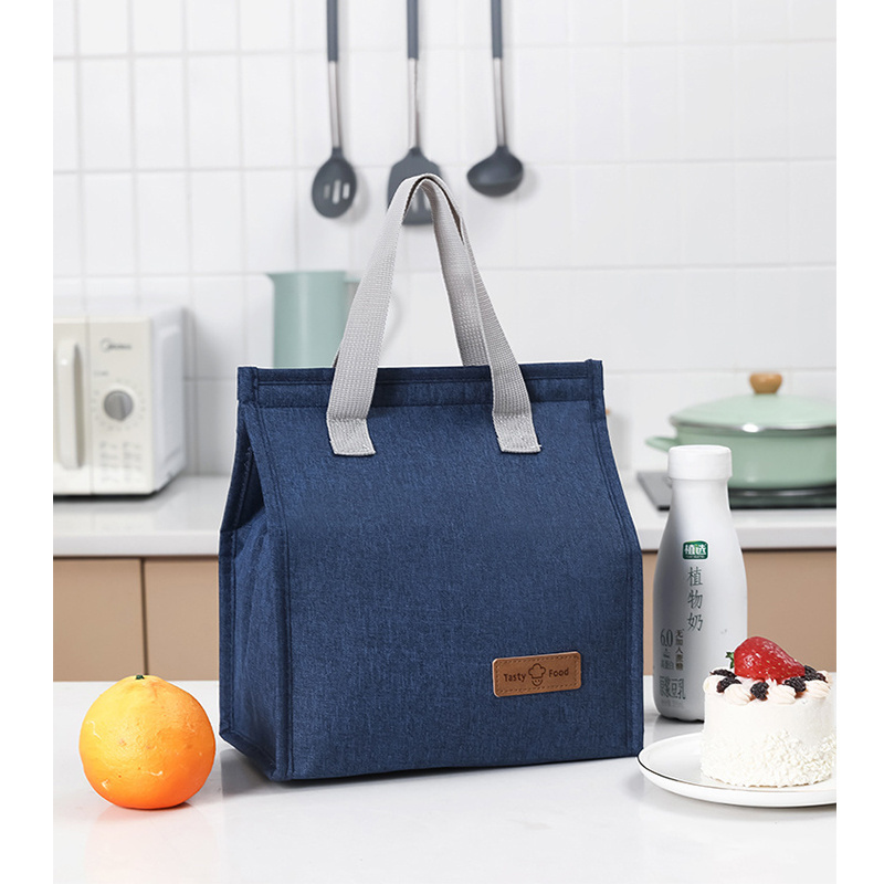 Customized Advertising Thermal Lunch Tote Bag Food Drink Carry Packaging Bag Insulated Lunch Cooler Bag