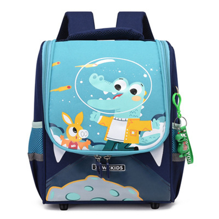 Lightweight Cute Rabbit Crocodile Print Kindergarten Student Backpack Cartoon Children School Bags